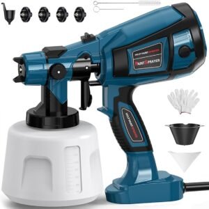 Paint Sprayer Tool 1000W High Power Electric Spray Paint Gun Easy to Clean for Furniture Cabinets House Painting